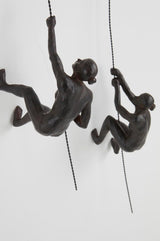 JOTEX Feminine Climbers Statuette decorative, pacco da 2, marrone ruggine Statue e sculture Naty Shop