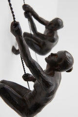 JOTEX Feminine Climbers Statuette decorative, pacco da 2, marrone ruggine Statue e sculture Naty Shop