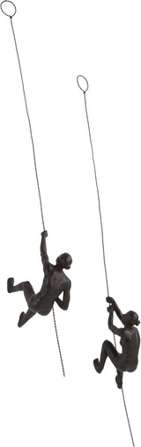 JOTEX Figure decorative di arrampicatrici femminili, confezione da 2, statuette e sculture marrone ruggine Naty Shop Titolo predefinito