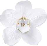 Kare Design Decorazione da parete Orchidea, Bianco, XL, Decorazione da parete, Aspetto Fiore di Orchidea, Fatto a Mano, 25x24x7 cm (A/L/P) Statuette e sculture Naty Shop Bianco 51L X 2B Cm