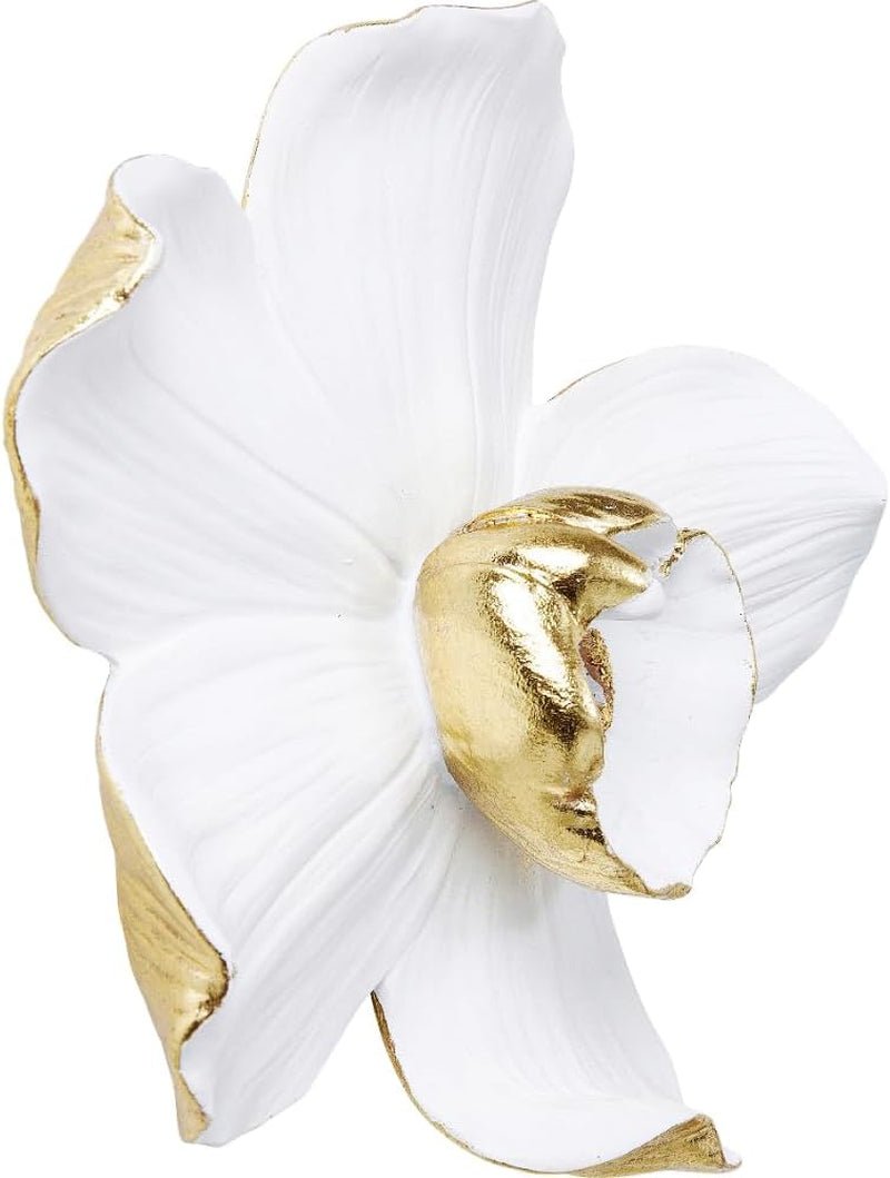 Kare Design Decorazione da parete Orchidea, bianco, XL, decorazione da parete, aspetto fiore di orchidea, fatto a mano, 25x24x7 cm (a/l/p) Statuette e sculture Naty Shop