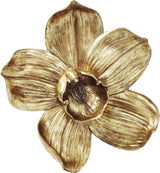 Kare Design Decorazione da parete Orchidea, Bianco, XL, Decorazione da parete, Aspetto Fiore di Orchidea, Fatto a Mano, 25x24x7 cm (A/L/P) Statuette e sculture Naty Shop Oro 40L X 3B Cm