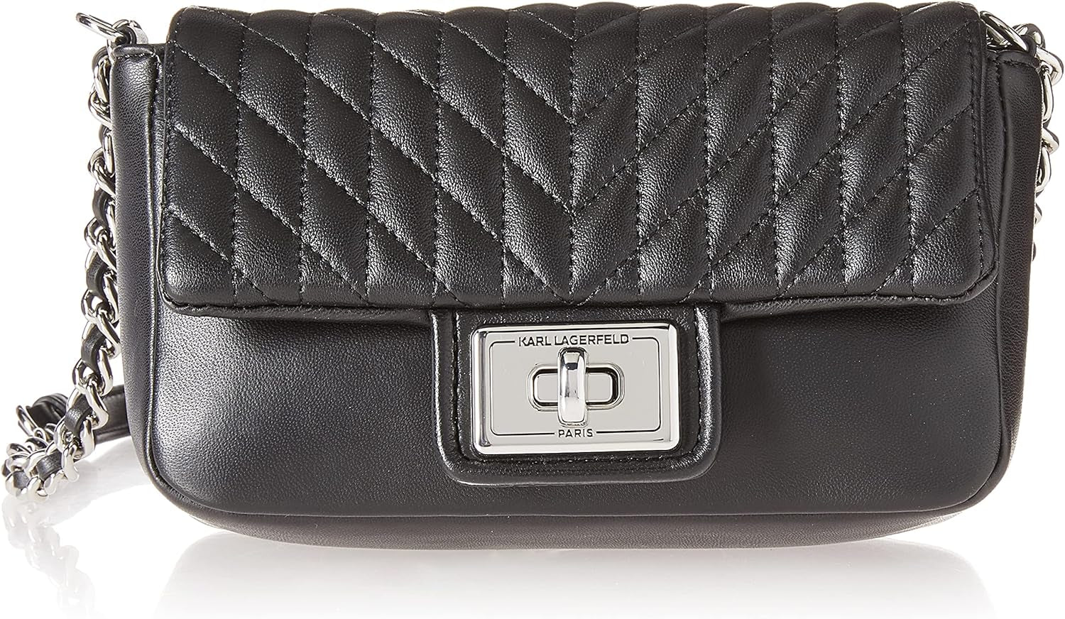 KARL LAGERFELD Borsa a tracolla Agyness Borse Donna Naty Shop Nero/Argento
