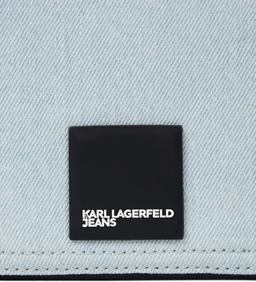 Karl Lagerfeld Jeans Borsa da donna Box Logo Camera Bag a tracolla, Borse da donna azzurre Naty Shop