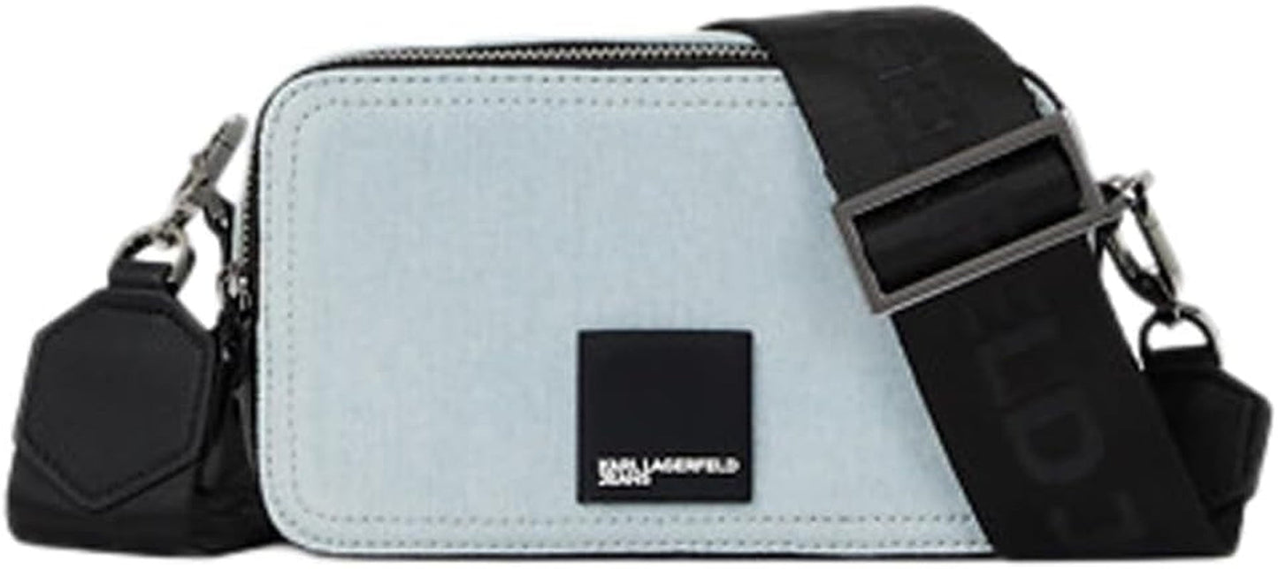 Karl Lagerfeld Jeans Borsa da donna Box Logo Camera Bag a tracolla, Azzurro Borse da donna Naty Shop Titolo predefinito