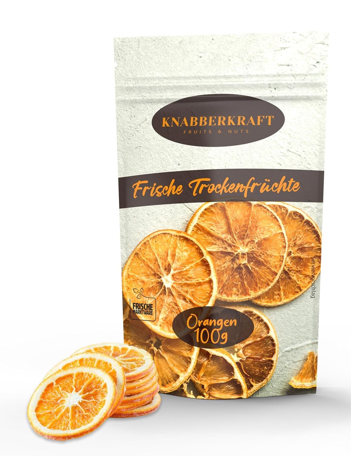 Knabberkraft Fette d'arancia essiccate 100g - Snack e sapore naturale | Perfetto per tè, dessert, decorazioni e altro ancora | Ricchi di vitamina C e senza additivi Naty Shop prodotti disidratati Titolo predefinito
