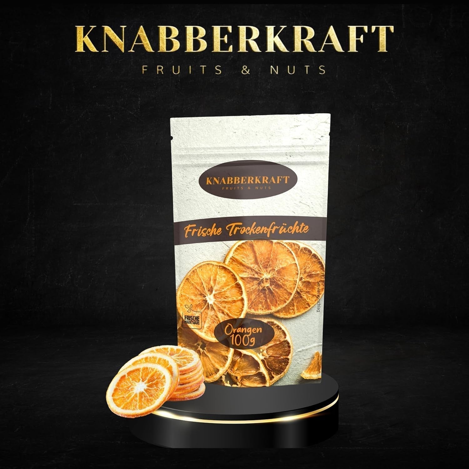 Knabberkraft Fette d'arancia essiccate 100g - Snack e sapore naturale | Perfetto per tè, dessert, decorazioni e altro ancora | Ricchi di vitamina C e senza additivi Naty Shop prodotti disidratati