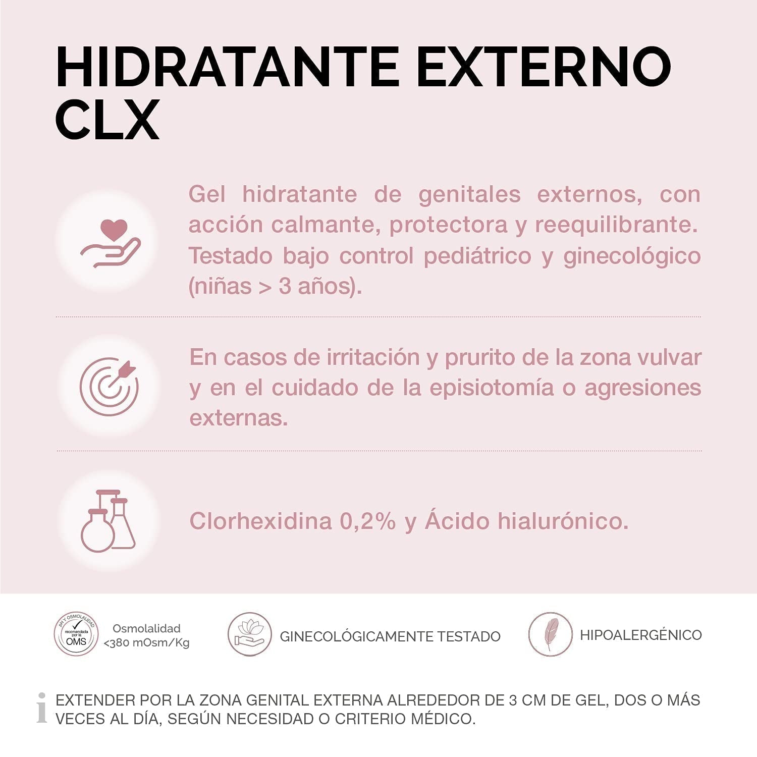 Lab - Crema idratante esterna CLX, Crema idratante zone intime esterne, Clorexidina e aloe vera, Ipoallergenica, Senza parabeni, Dermatologicamente e ginecologicamente testata - 30 ml Bambini - Bagno e Cura della Pelle Naty Shop