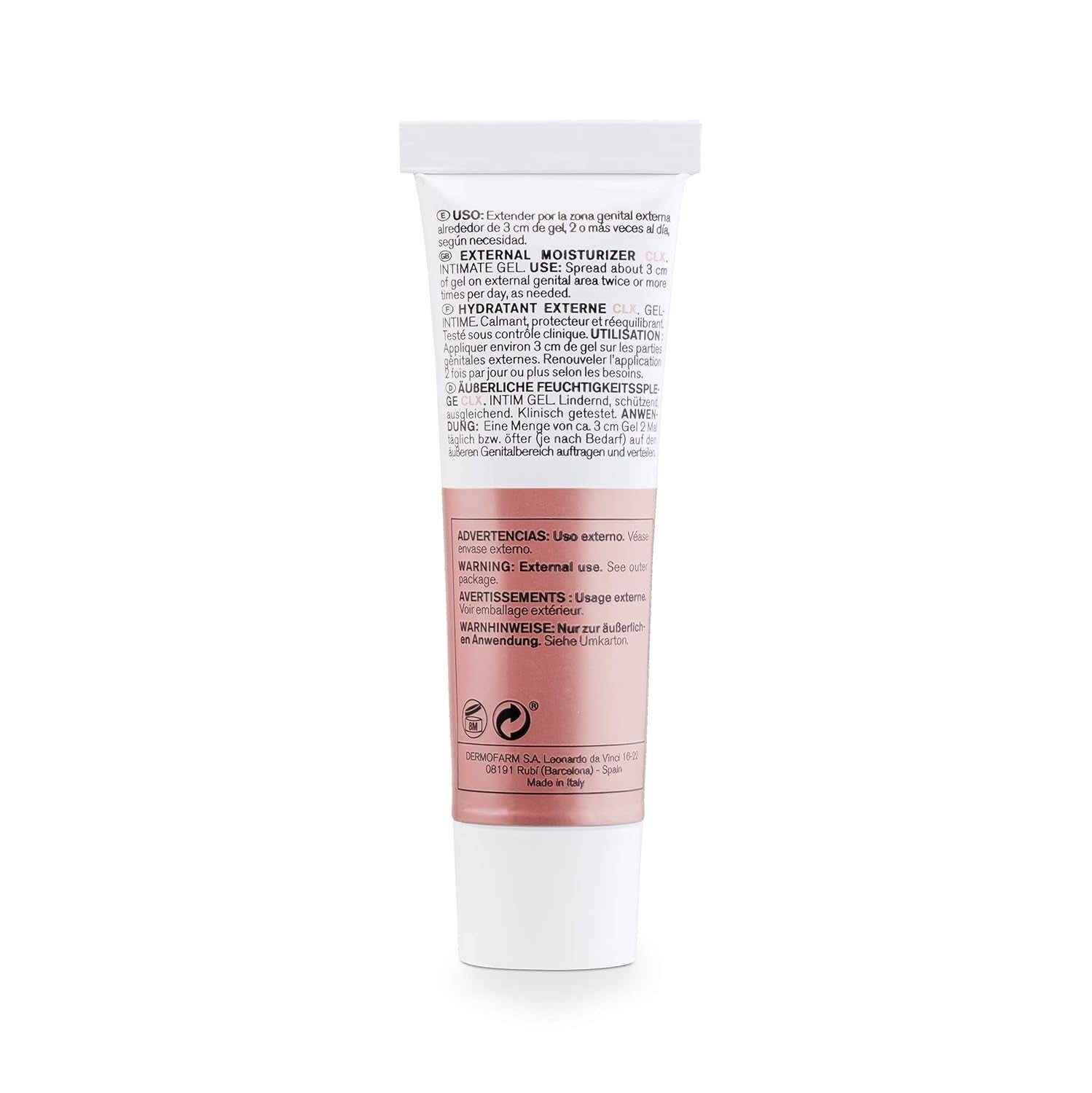 Lab - Crema idratante esterna CLX, Crema idratante zone intime esterne, Clorexidina e aloe vera, Ipoallergenica, Senza parabeni, Dermatologicamente e ginecologicamente testata - 30 ml Bambini - Bagno e Cura della Pelle Naty Shop