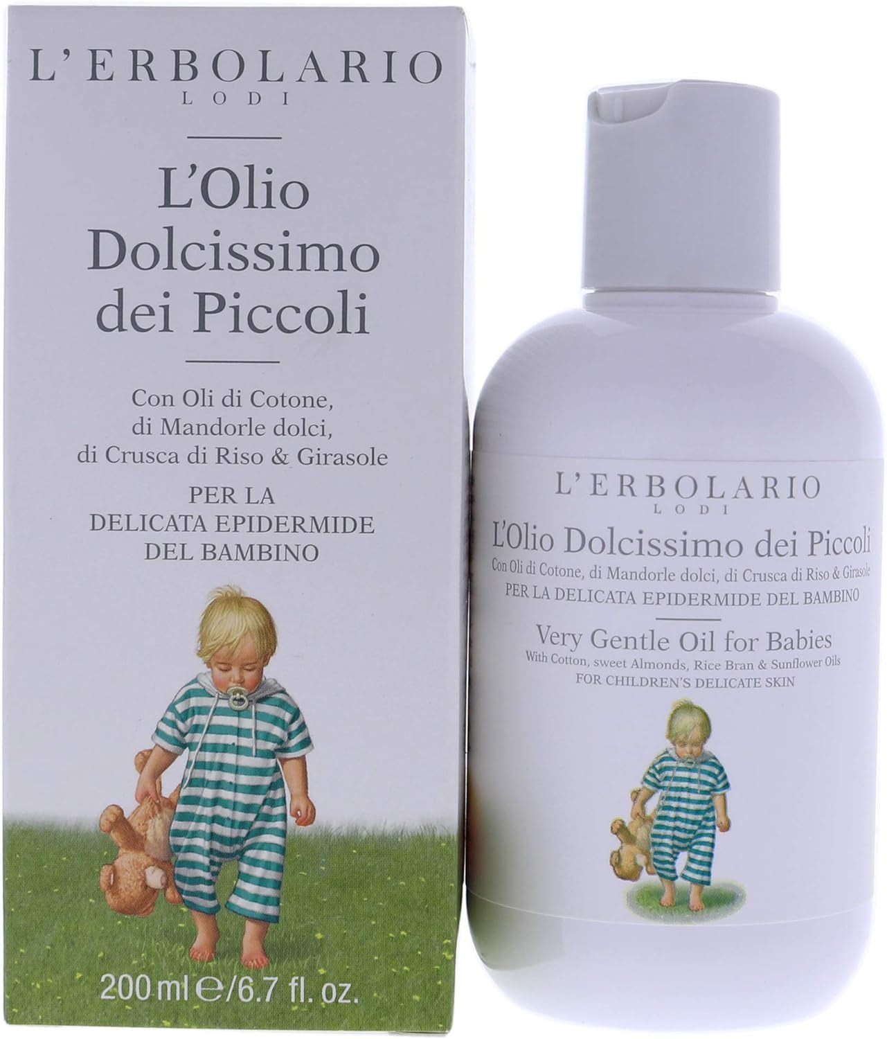 L'Erbolario baby e puericultura olio bimbo, 1 conf. (1 x 200 ml) Bambini - Bagno e cura della pelle Naty Shop Titolo predefinito
