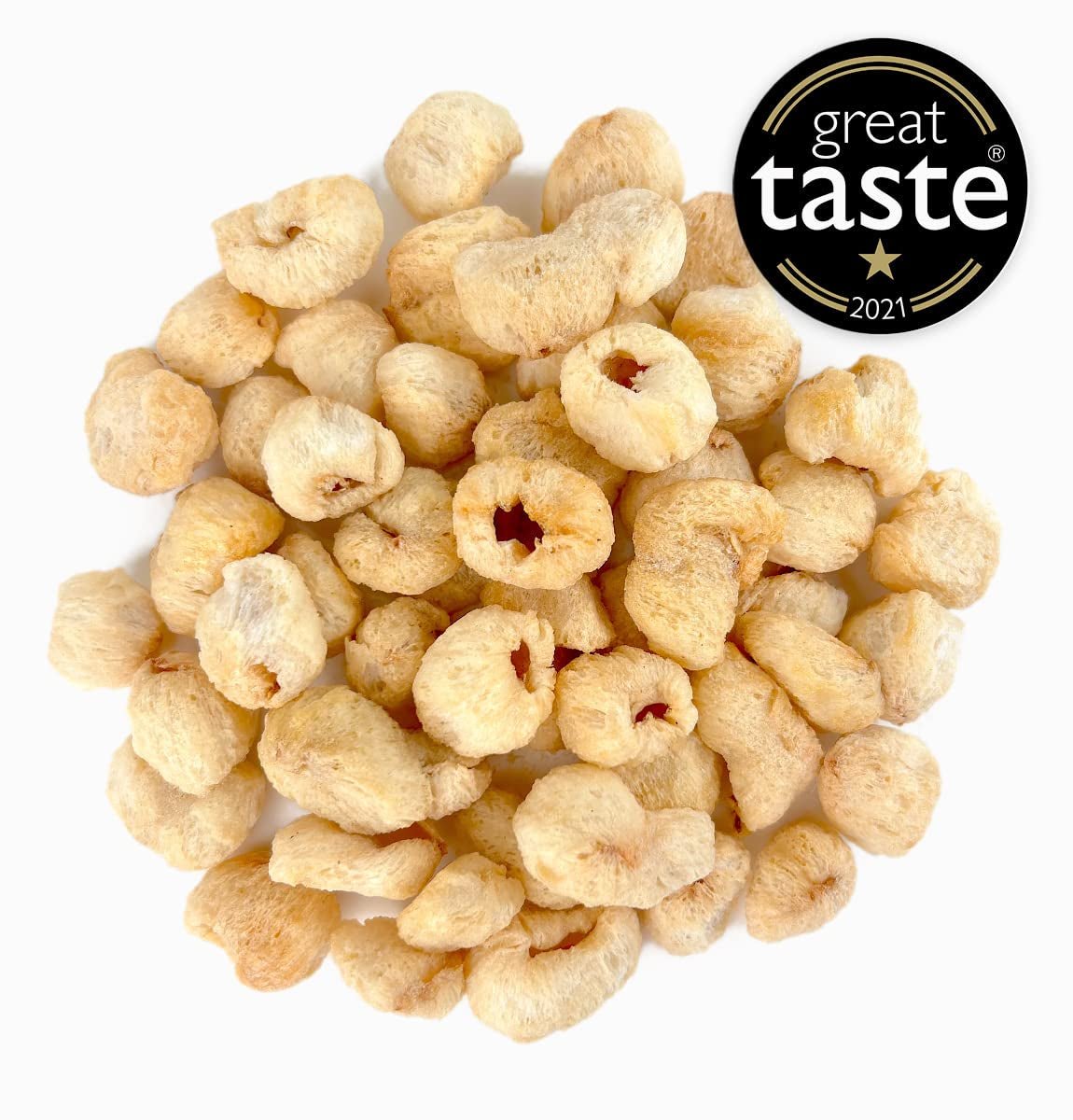 Litchi essiccati BRIX | Litchi naturali essiccati 95 g | Premio Gran Gusto per la Frutta Secca | Prodotti disidratati Naty Shop, senza OGM, senza glutine, vegani e con vitamine conservate