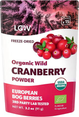 LOOV Polvere di mirtilli biologici ottenuta dal 100% di mirtilli selvatici liofilizzati raccolti nelle foreste del Nord Europa 113g Senza zuccheri aggiunti Naty Shop Prodotti disidratati 91G Polvere di mirtilli rossi