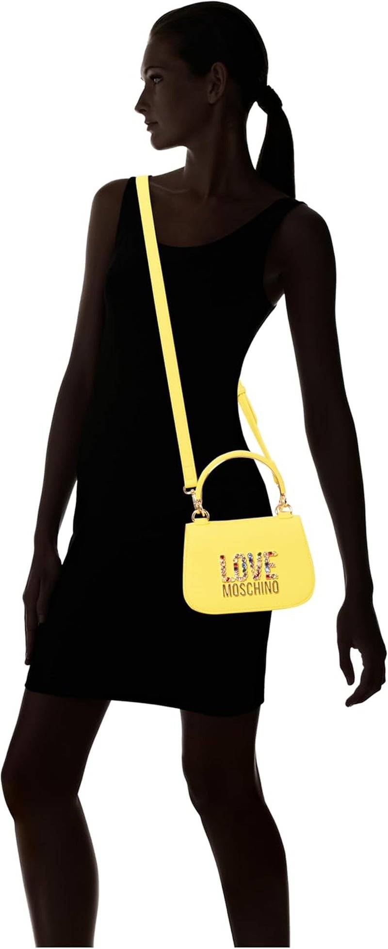 Borsa donna Love Moschino, gialla Borsa a mano, gialla Borse Donna Naty Shop