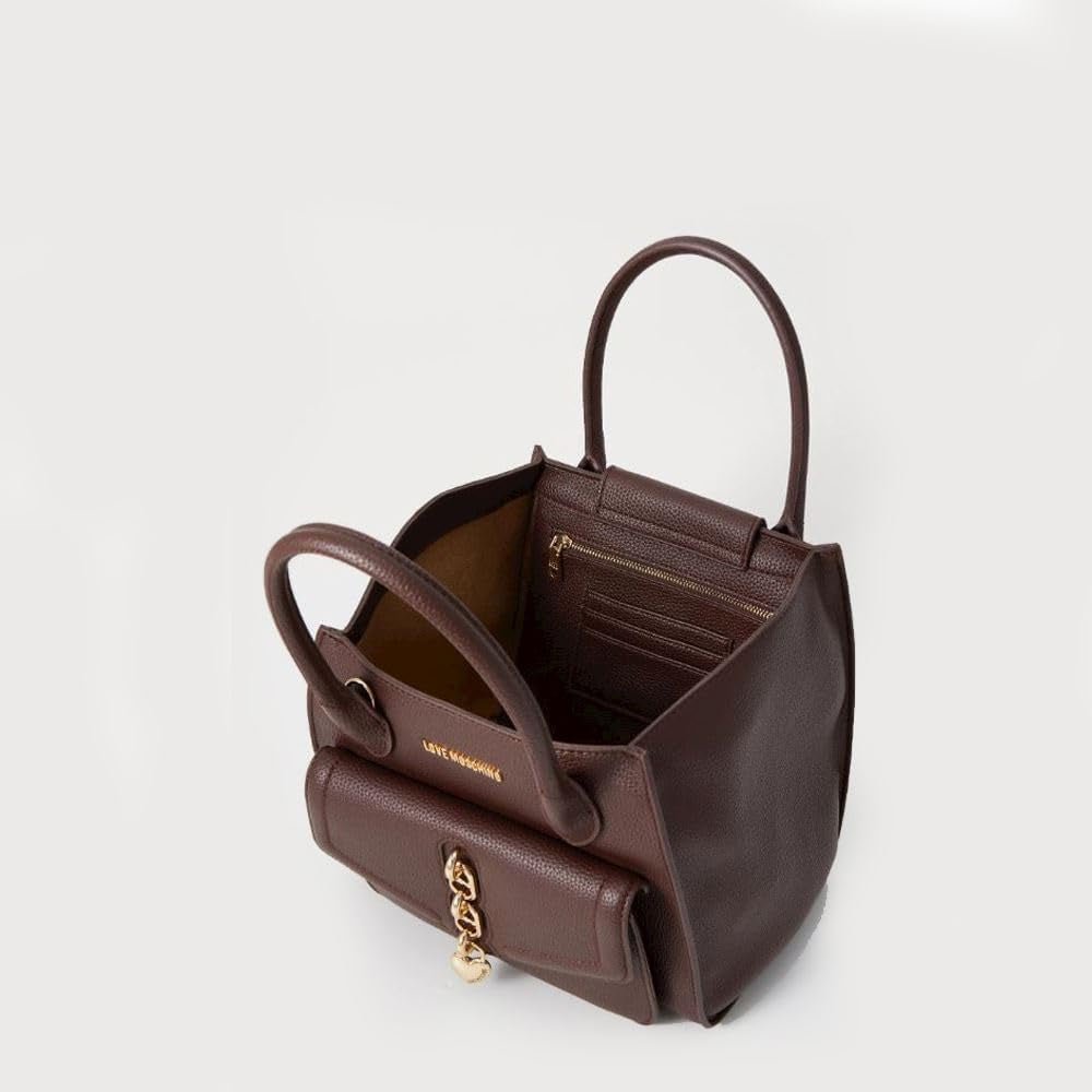 Borsa a spalla Love Moschino Marrone scuro Taglia unica Borse Donna Naty Shop