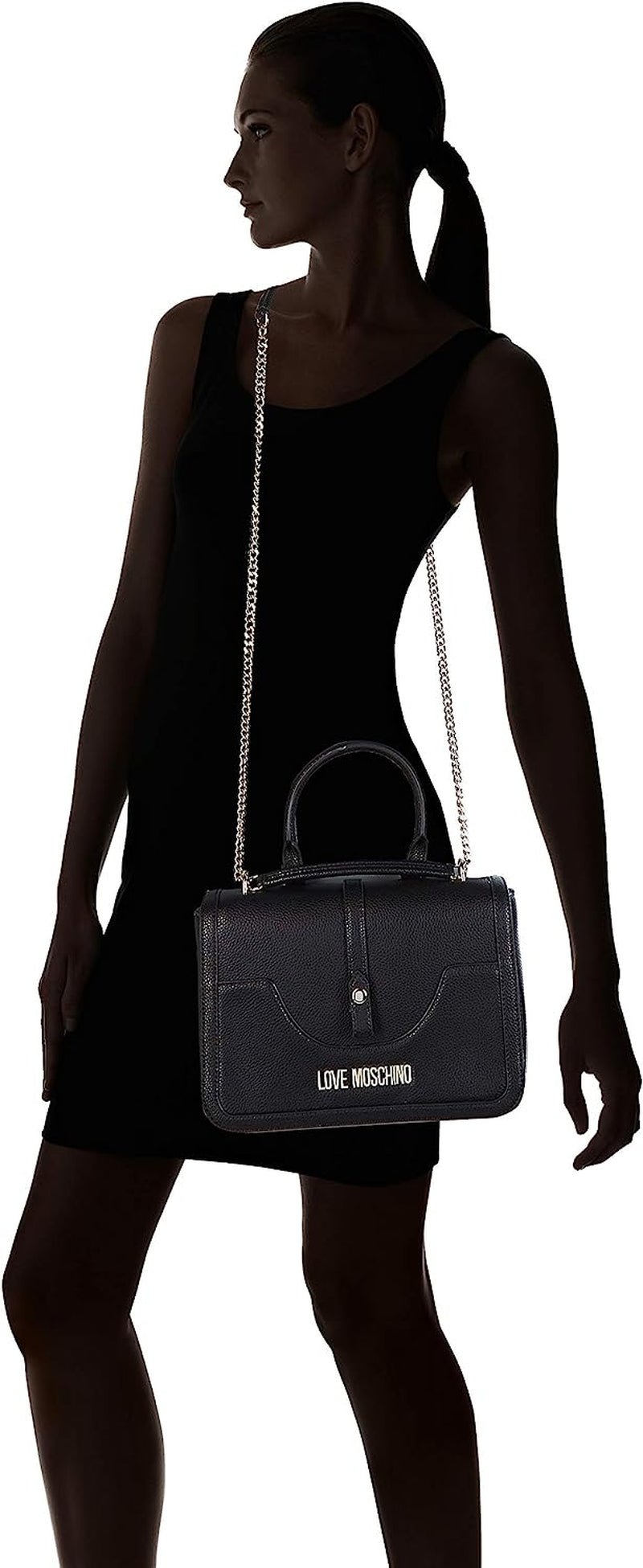 Love Moschino Borsa a tracolla Jc4210pp0a, nera (Black Pebble) Borse Donna Naty Shop