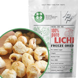 Litchi liofilizzati | 100% Litchi essiccati frutta liofilizzata | essiccato naturalmente Vegano senza glutine | Non succo di litchi Sciroppo di litchi | Litchi tropicali di frutta liofilizzata | ZingyZoo Prodotti disidratati Naty Shop Titolo predefinito