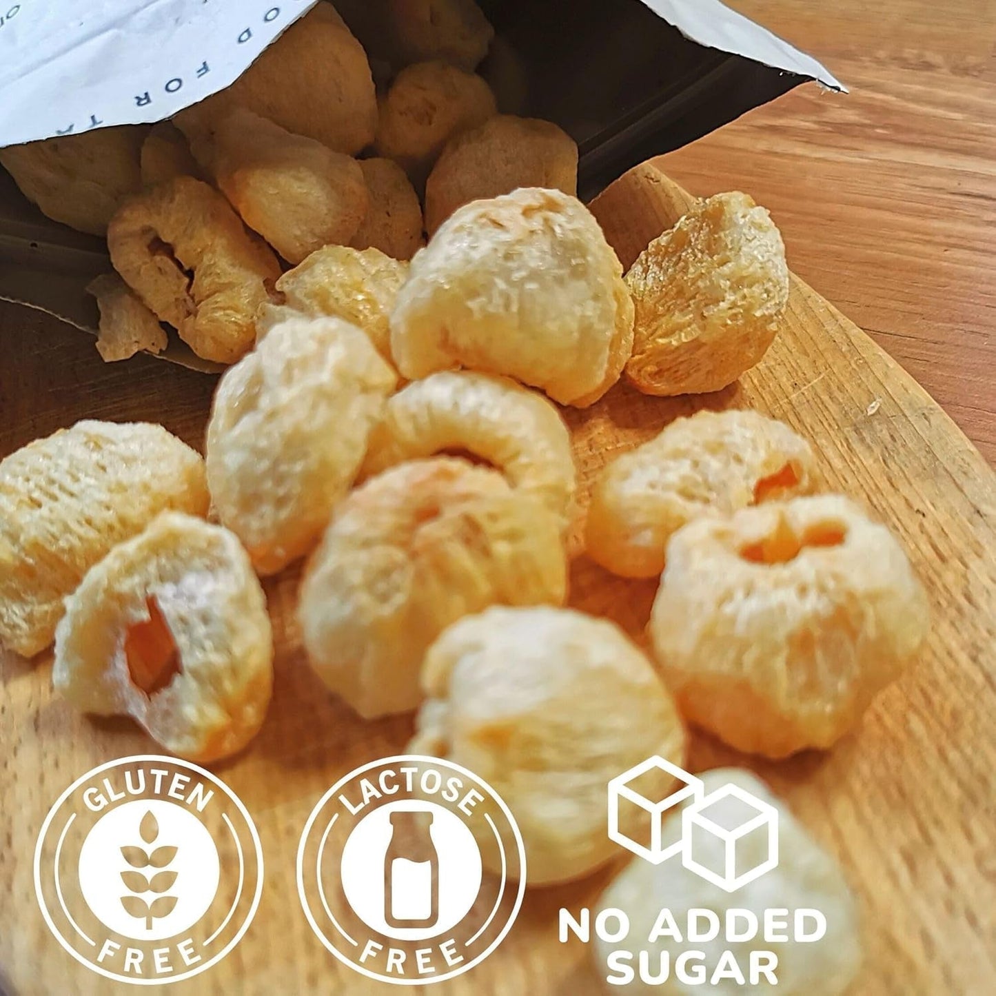 Litchi liofilizzati | 100% Litchi essiccati frutta liofilizzata | essiccato naturalmente Vegano senza glutine | Non succo di litchi Sciroppo di litchi | Litchi tropicali di frutta liofilizzata | ZingyZoo Prodotti disidratati Naty Shop