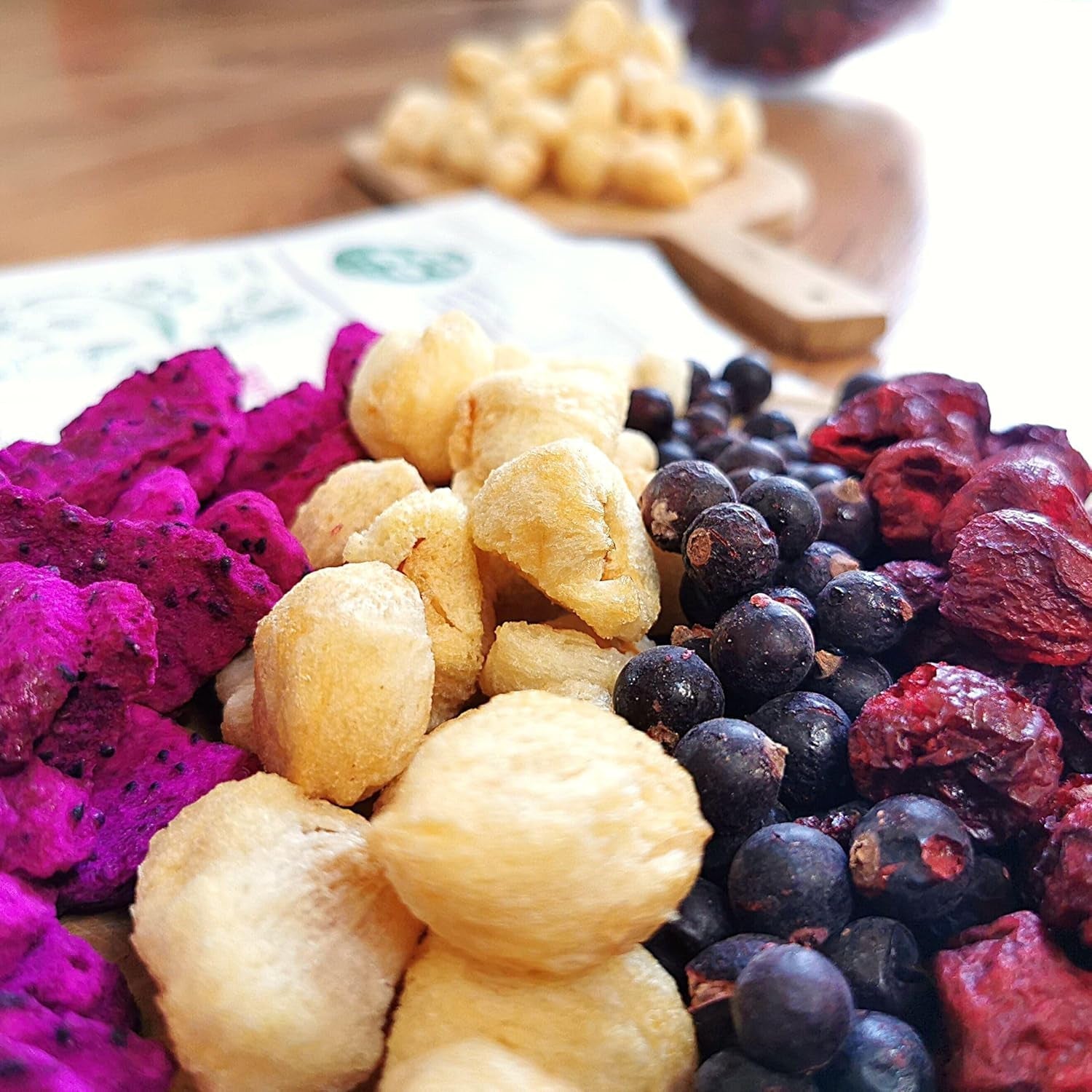 Litchi liofilizzati | 100% Litchi essiccati frutta liofilizzata | essiccato naturalmente Vegano senza glutine | Non succo di litchi Sciroppo di litchi | Litchi tropicali di frutta liofilizzata | ZingyZoo Prodotti disidratati Naty Shop
