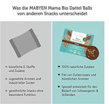 MABYEN Energy Balls Datteri Bio 20 pz. | Date Balls - Snack salutari senza zucchero per gravidanza e allattamento - Barretta proteica con frutta secca - Gusto cacao Prodotti disidratati Naty Shop