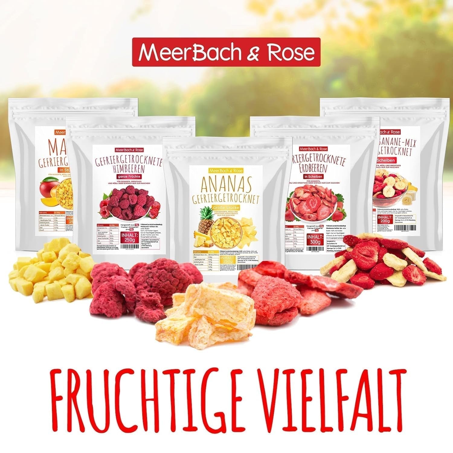 Mango liofilizzato, 250g frutta liofilizzata, senza additivi, fruttato, made in Germany Prodotti disidratati Naty Shop
