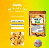 Mango liofilizzato pezzi grossi Frutta liofilizzata Senza additivi Mango puro naturale al 100% Mango liofilizzato Frutta secca Mango secco 125g di Foozia (125g) Prodotti disidratati Naty Shop