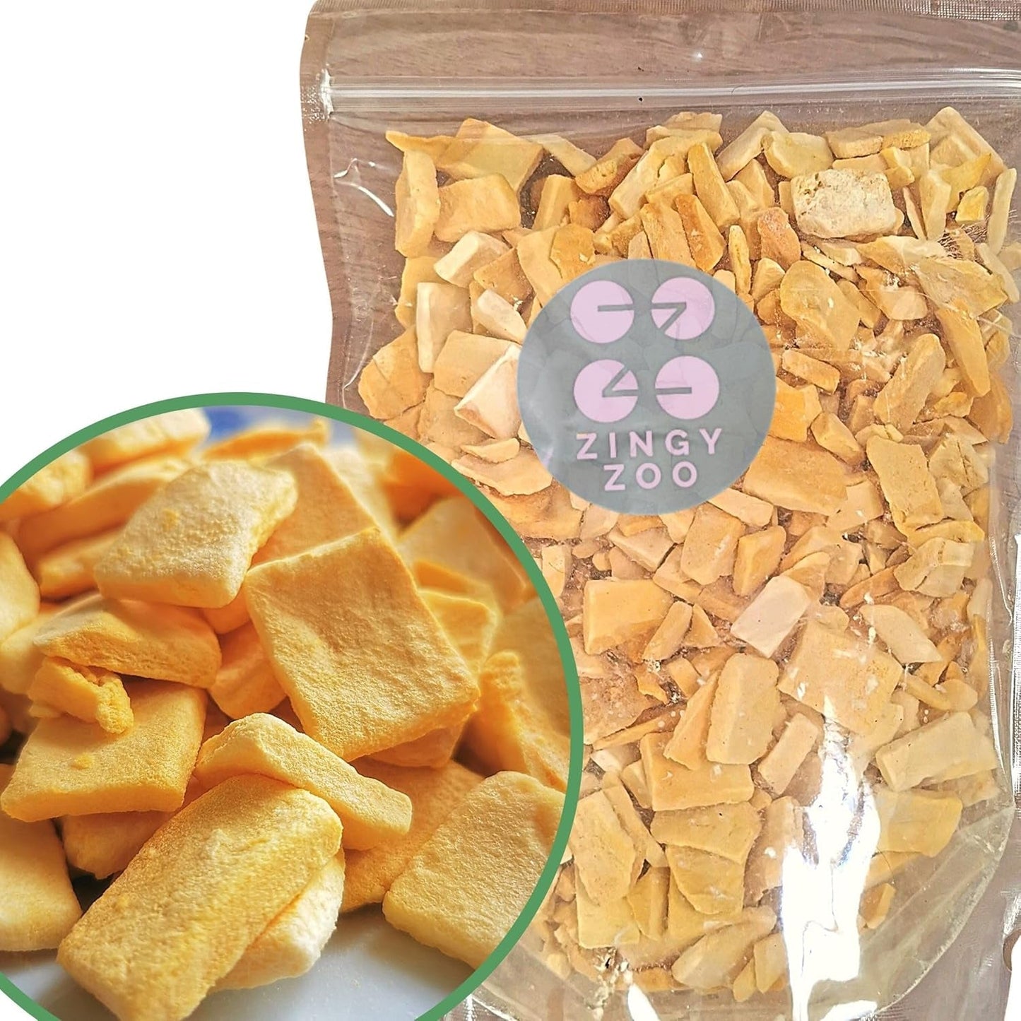 Mango liofilizzato | Senza zuccheri aggiunti Mango liofilizzato | Mango liofilizzato Frutta di mango Mango secco | Mango secco Frutta secca senza additivi | ZingyZoo Mango Secco (100g) Naty Shop Prodotti Disidratati Pezzi 500G