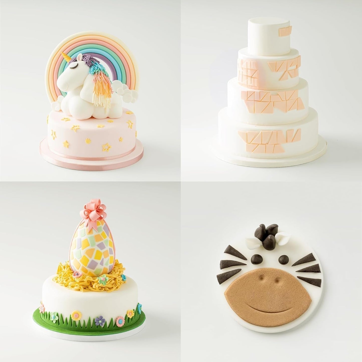 Massa Ticino Fondant White 2x 1kg - Pasta di zucchero premium per torte decorative, fondente arrotolato - perfetta per torte, modellazione e decorazioni - fondente bianco per pasticceri professionisti e dilettanti Pasta di zucchero Naty Shop