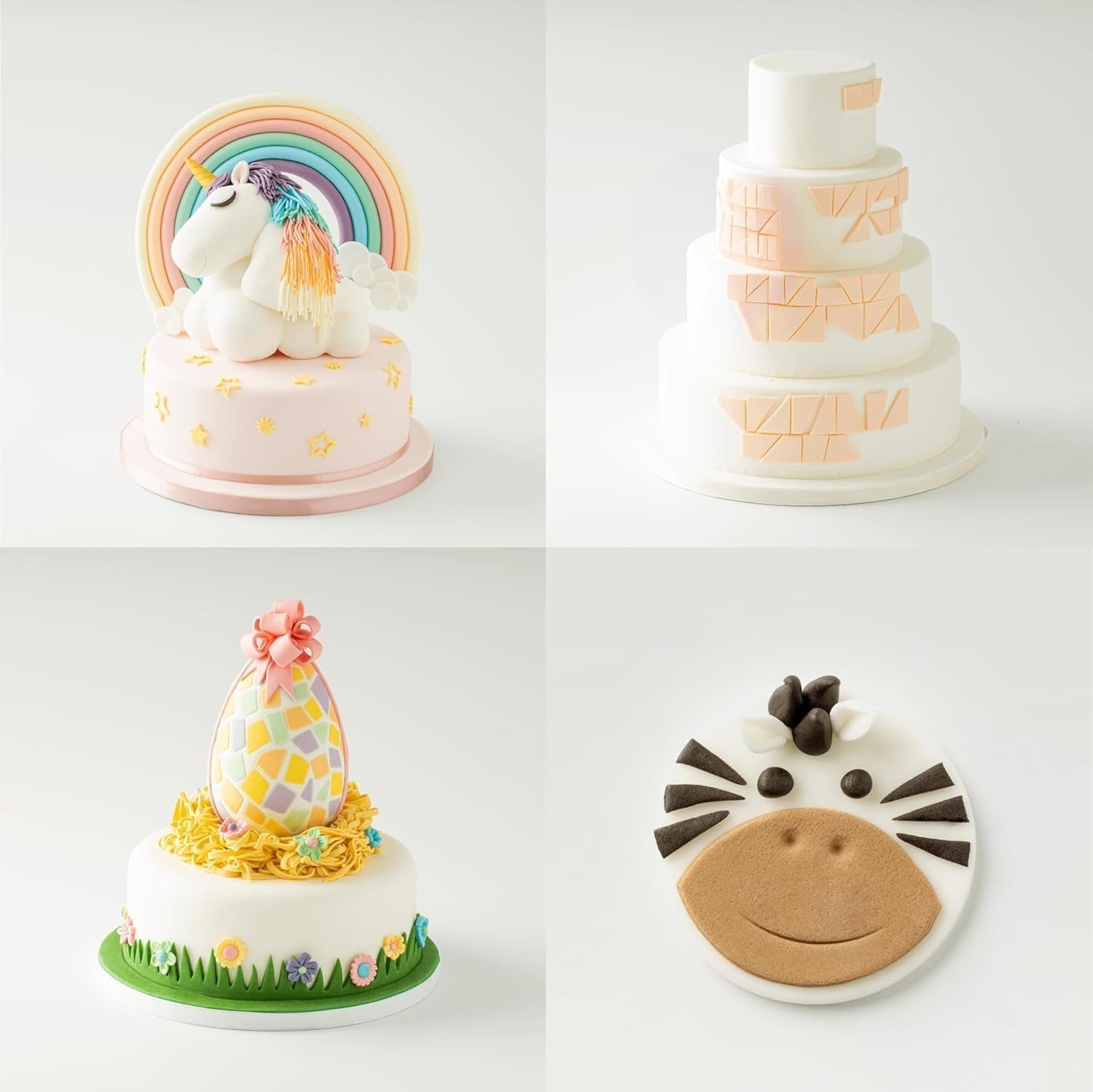 Massa Ticino Fondant White 2x 1kg - Pasta di zucchero premium per torte decorative, fondente arrotolato - perfetta per torte, modellazione e decorazioni - fondente bianco per pasticceri professionisti e dilettanti Pasta di zucchero Naty Shop