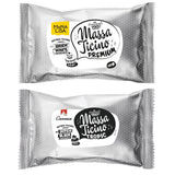 Massa Ticino Set 1x Fondente Bianco 250g e 1x Fondente Nero 250g - Pasta di zucchero premium per torte, fondente in rotolo - Perfetta per torte, modellazione e decorazioni - Fondente per pasticceri professionisti e amatoriali Pasta di zucchero Naty Shop Default Title