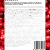 Mirtilli rossi liofilizzati senza zucchero | XL 250g Mirtilli rossi naturali liofilizzati non zuccherati | Frutti di bosco naturali liofilizzati | Mirtilli rossi liofilizzati | ZingyZoo Prodotti disidratati Naty Shop