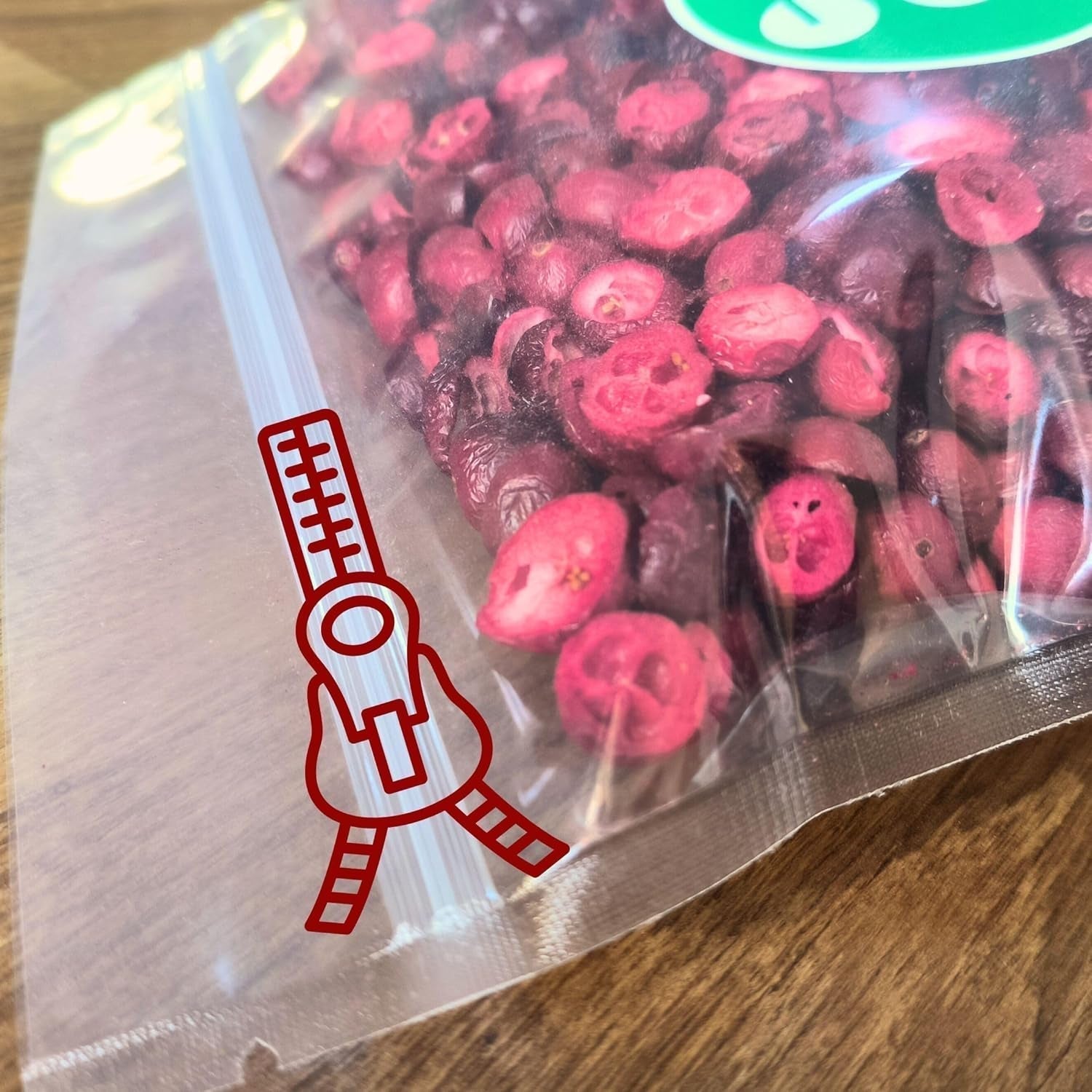 Mirtilli rossi liofilizzati senza zucchero | XL 250g Mirtilli rossi naturali liofilizzati non zuccherati | Frutti di bosco naturali liofilizzati | Mirtilli rossi liofilizzati | ZingyZoo Prodotti disidratati Naty Shop