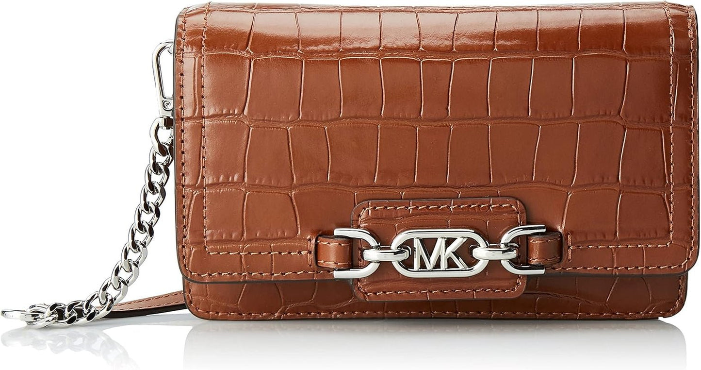 MICHAEL KORS Borsa Heather Phn CHN Xbody da donna Borse da donna Naty Shop Castagna