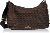 Michael Kors Borsa da donna LG Conv Msgr Leonie Borse da donna Naty Shop Marrone/Blk