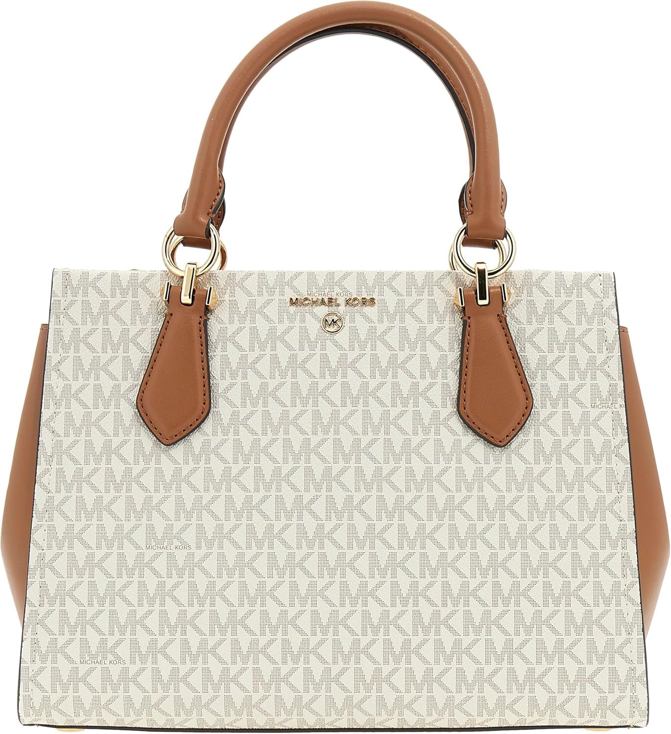 Michael Kors Borsa a tracolla Md da donna Borse da donna Naty Shop Vanilla/Acrn
