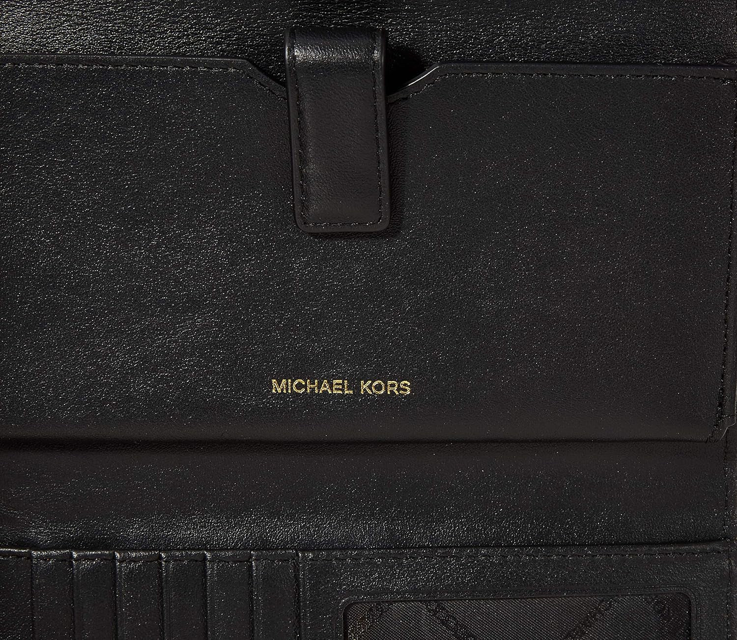 Porta carte di credito da donna Michael Kors Money Pieces, Marrón (bagaglio), 2,5x9,5x11,4 cm (L x A) Portafoglio da donna Naty Shop