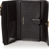 Porta carte di credito da donna Michael Kors Money Pieces, Marrón (bagaglio), 2,5x9,5x11,4 cm (L x A) Portafoglio da donna Naty Shop