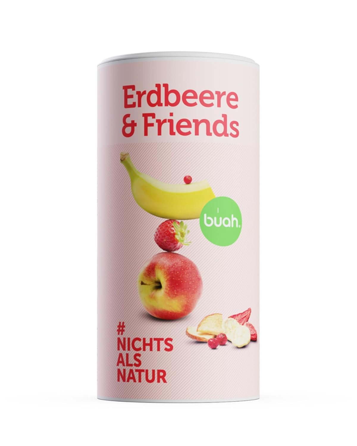 Mix di frutta liofilizzata BUAH® | Fragole, banane, mele e ribes liofilizzati senza zuccheri aggiunti | 100% frutta | Vegani, senza glutine, senza lattosio (140g) Prodotti disidratati Naty Shop Titolo predefinito