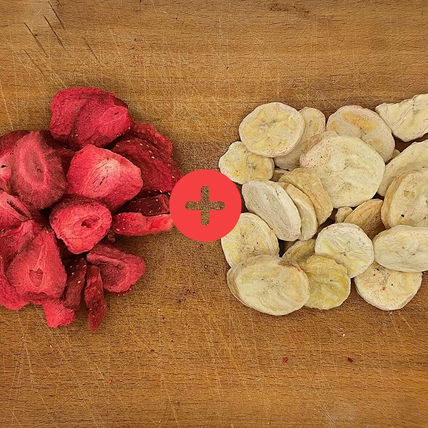 Mix di frutta liofilizzata ErdBana XL 300g | Banane liofilizzate + fragole liofilizzate Set degustazione frutta liofilizzata | Mix di frutta liofilizzata fragole e banane | ZingyZoo Prodotti disidratati Naty Shop