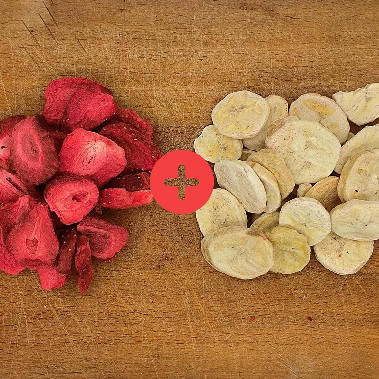 Mix di frutta liofilizzata ErdBana XL 300g | Banane liofilizzate + fragole liofilizzate Set degustazione frutta liofilizzata | Mix di frutta liofilizzata fragole e banane | ZingyZoo Prodotti disidratati Naty Shop