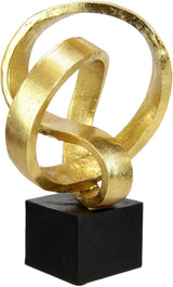 Scultura moderna Deco Ornamenti d'arte Immagine 3D Statua Decorazione moderna Figure Arte astratta Idea regalo, Statuette e sculture in argento Naty Shop Oro