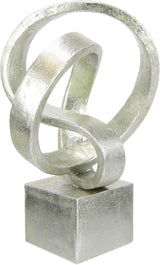 Scultura moderna Deco Ornamenti d'arte Immagine 3D Statua Decorazione moderna Figure Arte astratta Idea regalo, Statuette e sculture in argento Naty Shop argento