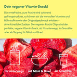 Patatine mono liofilizzate - patatine fragola 300g di fragole 100% naturali - frutta tropicale essiccata - frutta fragola essiccata - snack per muesli e dessert - patatine fragola Prodotti disidratati Naty Shop