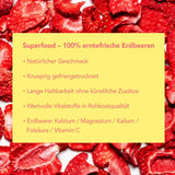 Patatine mono liofilizzate - patatine fragola 300g di fragole 100% naturali - frutta tropicale essiccata - frutta fragola essiccata - snack per muesli e dessert - patatine fragola Prodotti disidratati Naty Shop