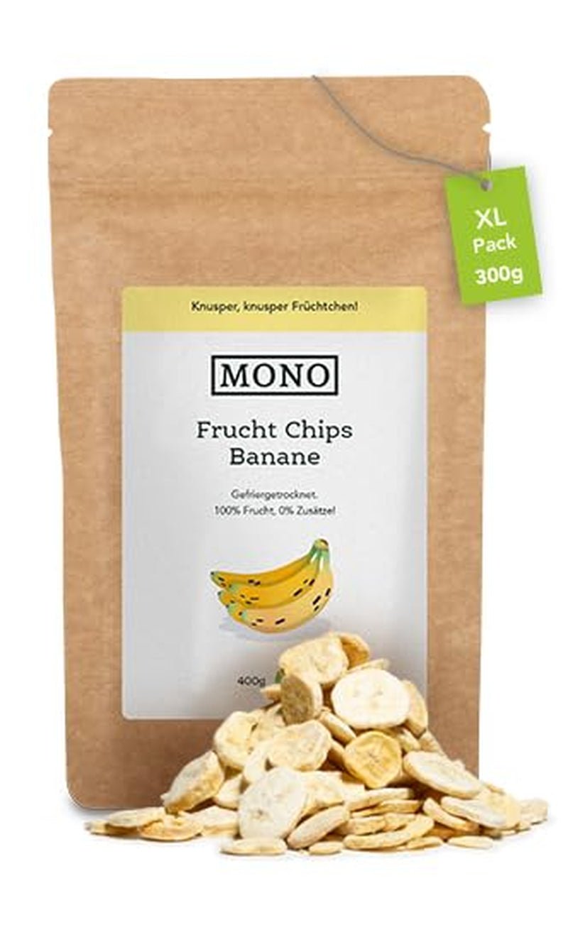 Patatine mono liofilizzate - patatine fragola 300g di fragole 100% naturali - frutta tropicale essiccata - frutta fragola essiccata - snack per muesli e dessert - patatine fragola Prodotti disidratati Naty Shop Banana