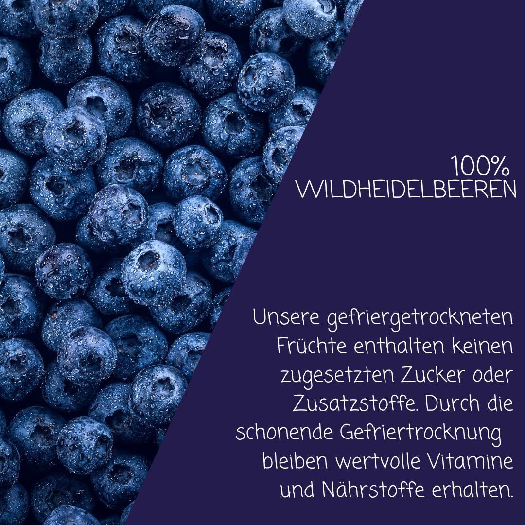 myfruits mirtilli selvatici, mirtilli liofilizzati, 70g, senza additivi, 100% mirtilli selvatici, frutta liofilizzata e frutta secca Prodotti disidratati Naty Shop