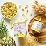 myfruits ananas liofilizzato biologico, 300g, frutta secca senza additivi, 100% ananas in pezzi grandi, frutta liofilizzata per muesli o come snack Prodotti disidratati Naty Shop