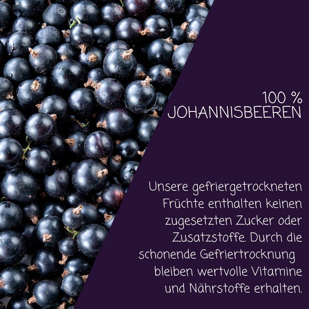 myfruits ribes nero, frutta liofilizzata, 100g, senza additivi, 100% ribes nero, frutta liofilizzata ed essiccata per muesli o porridge... Prodotti disidratati Naty Shop