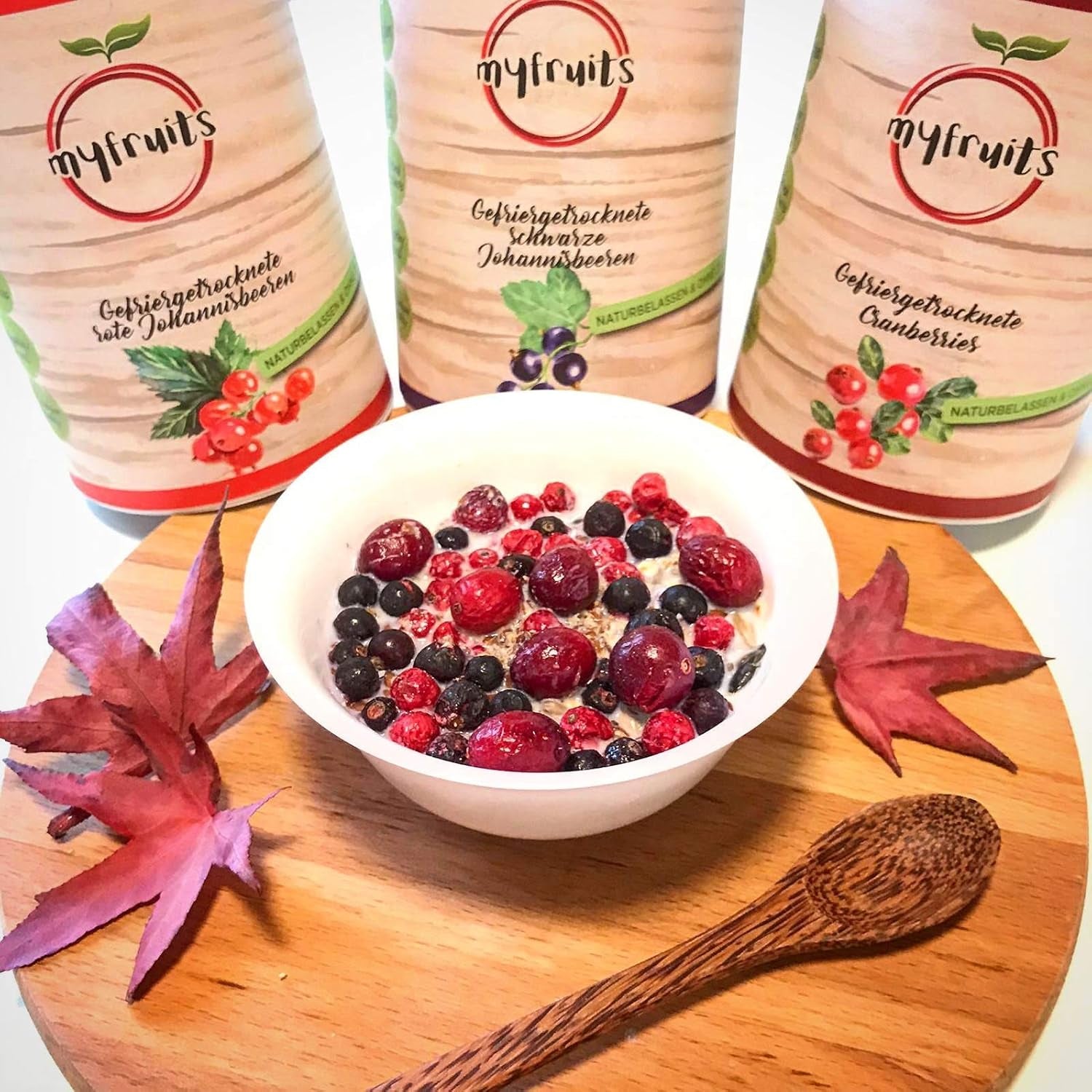 myfruits ribes nero, frutta liofilizzata, 100g, senza additivi, 100% ribes nero, frutta liofilizzata ed essiccata per muesli o porridge... Prodotti disidratati Naty Shop
