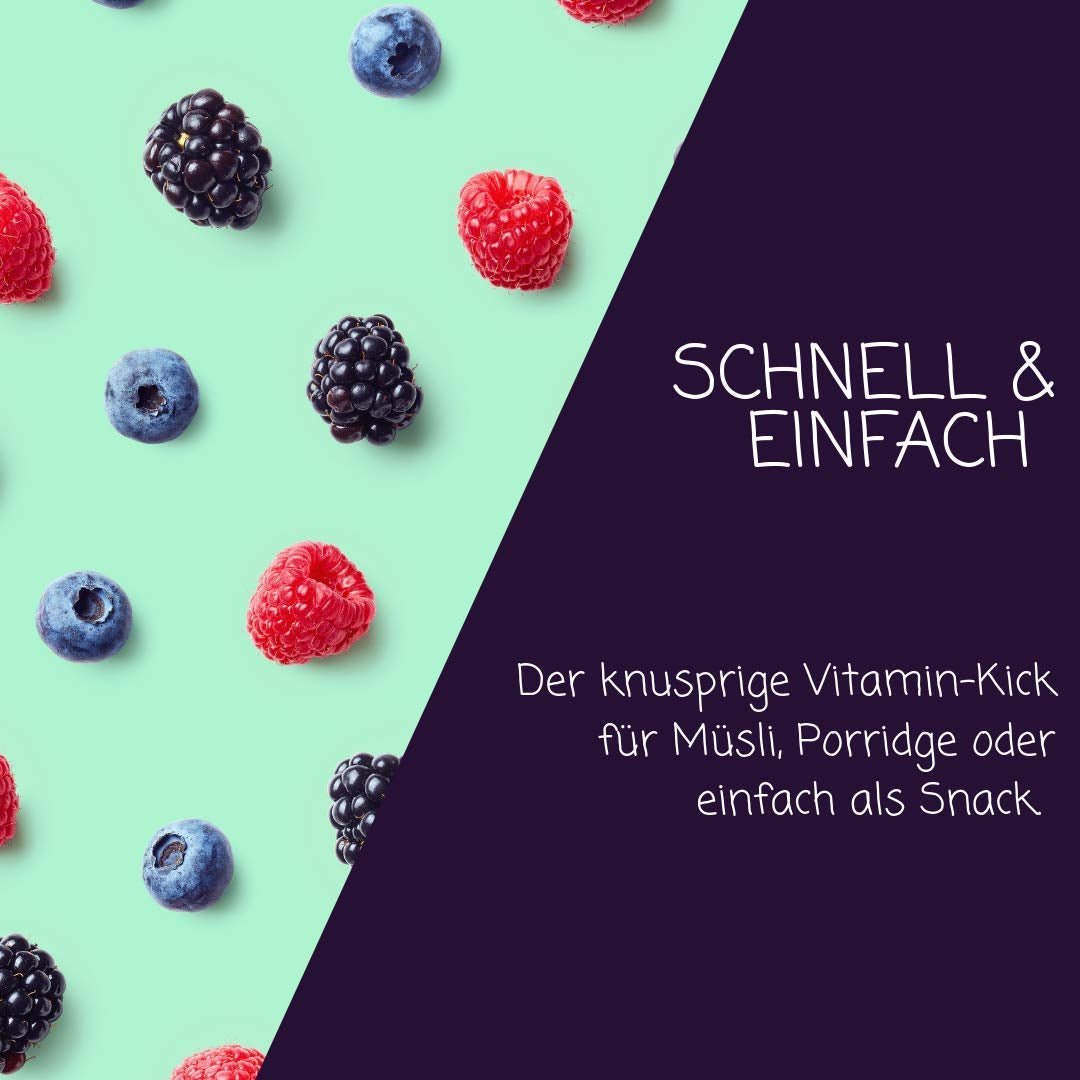 myfruits ribes nero, frutta liofilizzata, 100g, senza additivi, 100% ribes nero, frutta liofilizzata ed essiccata per muesli o porridge... Prodotti disidratati Naty Shop