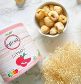 litchi myfruits, liofilizzato, 80g, senza additivi, 100% frutta, frutta liofilizzata e frutta secca Prodotti disidratati Naty Shop